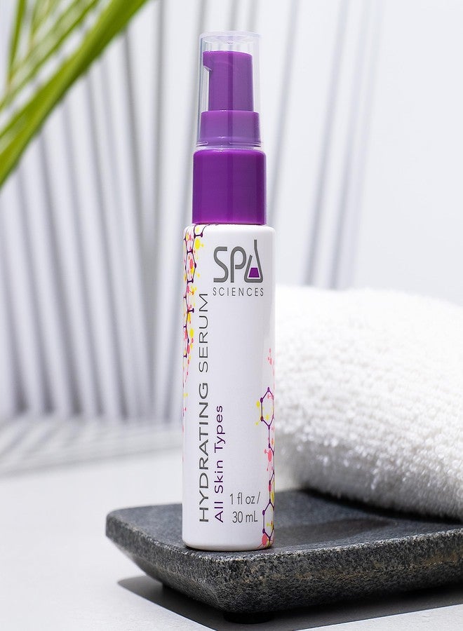Spa Sciences - Hydrating Serum - Made in the USA - With Hyaluronic Acid, Ceramides, Plankton Extract - Moisturize, Replenish, Plump - Vegan - For All Skin Types - 1.1oz - Image 5